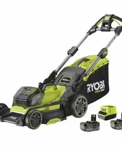 BAUHAUS Ryobi ONE+ Akku-Rasenmäher RY18LMX40B-240 18 V, 2 Akkus, 4 Ah, Schnittbreite: 40 Cm