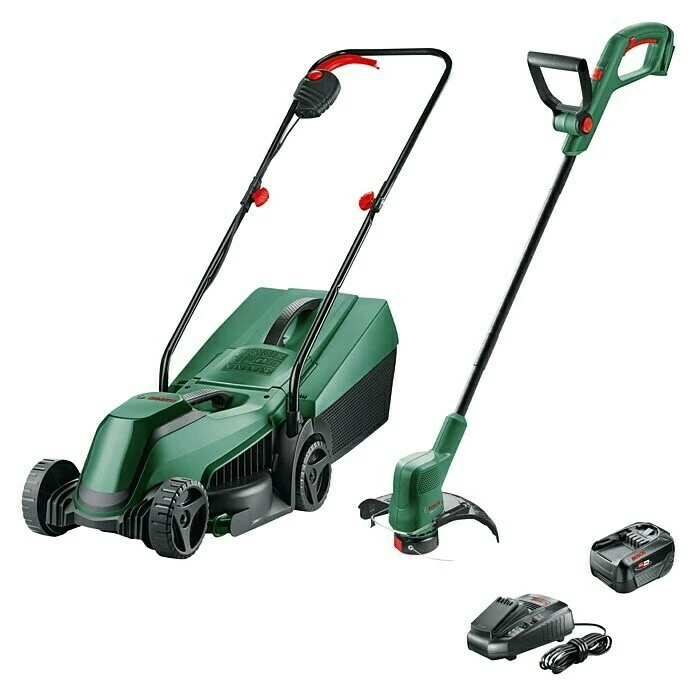 BAUHAUS Bosch Easy Akku-Rasenmäher-Set Akku-Rasenmäher 18V-32-200 + Akku-Rasentrimmer18V-26 1 Akku, 4 Ah 3 BAUHAUS Bosch Easy Akku-Rasenmäher-Set Akku-Rasenmäher 18V-32-200 + Akku-Rasentrimmer18V-26 1 Akku, 4 Ah – Bild 3