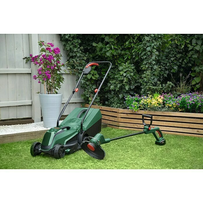 BAUHAUS Bosch Easy Akku-Rasenmäher-Set Akku-Rasenmäher 18V-32-200 + Akku-Rasentrimmer18V-26 1 Akku, 4 Ah 6 BAUHAUS Bosch Easy Akku-Rasenmäher-Set Akku-Rasenmäher 18V-32-200 + Akku-Rasentrimmer18V-26 1 Akku, 4 Ah – Bild 6