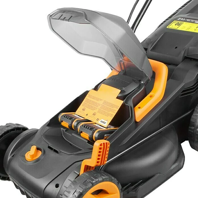 BAUHAUS Worx Akku-Rasenmäher WG779E.1 20 V, 2 Akkus, 4 Ah, Schnittbreite: 34 Cm 5 BAUHAUS Worx Akku-Rasenmäher WG779E.1 20 V, 2 Akkus, 4 Ah, Schnittbreite: 34 Cm – Bild 5