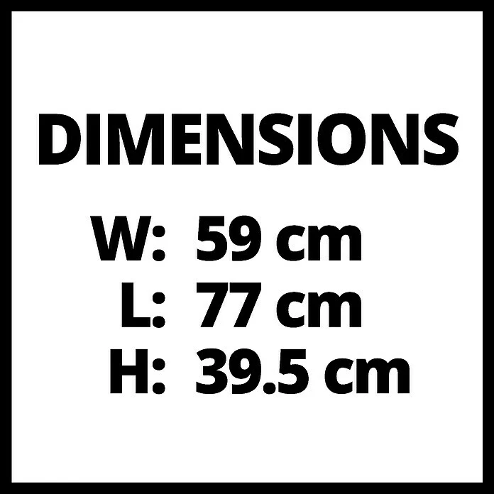 BAUHAUS Einhell Mähroboter-Garage 77,5 X 60,5 X 40,5 Cm, Schwarz, Klappbarer Deckel 3 BAUHAUS Einhell Mähroboter-Garage 77,5 X 60,5 X 40,5 Cm, Schwarz, Klappbarer Deckel – Bild 3