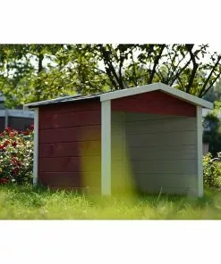 BAUHAUS Dobar Mähroboter-Garage 87 X 80 X 70 Cm, Schwarz/Weiß/Rot -Rasenmäher Verkäufe 12 1190