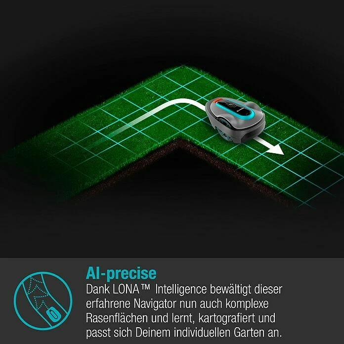 BAUHAUS Gardena Mähroboter-Set Smart SILENO City Set 600 LONA 18 V, 2 Ah, Max. Flächenempfehlung: 600 M² 3 BAUHAUS Gardena Mähroboter-Set Smart SILENO City Set 600 LONA 18 V, 2 Ah, Max. Flächenempfehlung: 600 M² – Bild 3
