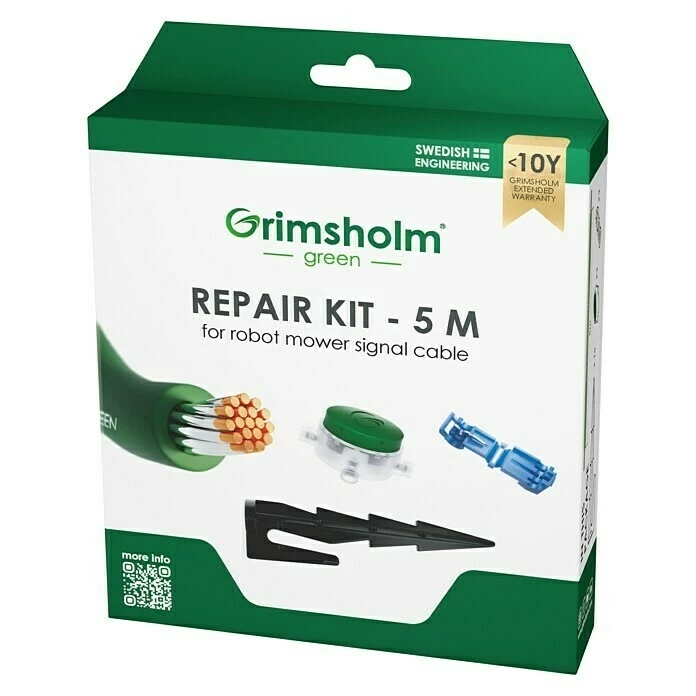 BAUHAUS Grimsholm Green Reparatur-Set Begrenzungskabel 5 M, Passend Für: Alle Mähroboter 1 BAUHAUS Grimsholm Green Reparatur-Set Begrenzungskabel 5 M, Passend Für: Alle Mähroboter