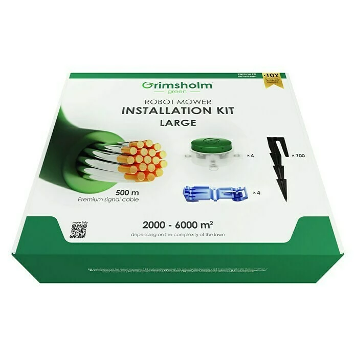 BAUHAUS Grimsholm Green Installations-Set 500 M, Null, Passend Für: Alle Mähroboter 1 BAUHAUS Grimsholm Green Installations-Set 500 M, Null, Passend Für: Alle Mähroboter