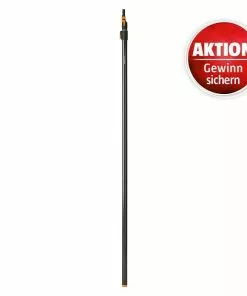 BAUHAUS Fiskars QuikFit Teleskopstiel Aluminium, Länge Stiel: 228 - 400 Cm