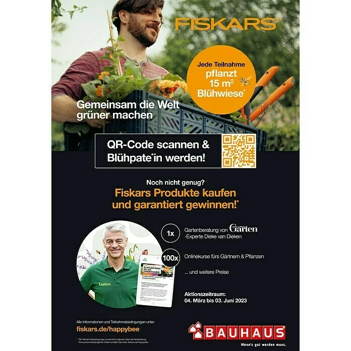 BAUHAUS Fiskars Premium Blumenkelle Länge: 27,8 Cm, Stahl 2 BAUHAUS Fiskars Premium Blumenkelle Länge: 27,8 Cm, Stahl – Bild 2