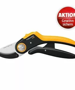 BAUHAUS Fiskars Plus Gartenschere PowerLever P741 Amboss, Max. Aststärke: 24