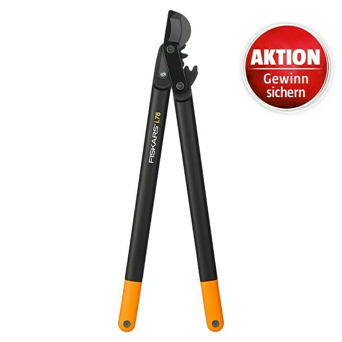 BAUHAUS Fiskars PowerGear Hebel-Astschere Bypass, Max. Aststärke: 50 Mm 1 BAUHAUS Fiskars PowerGear Hebel-Astschere Bypass, Max. Aststärke: 50 Mm