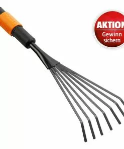 BAUHAUS Fiskars QuikFit Fächerbesen Arbeitsbreite: 12 Cm, Anzahl Zinken: 7