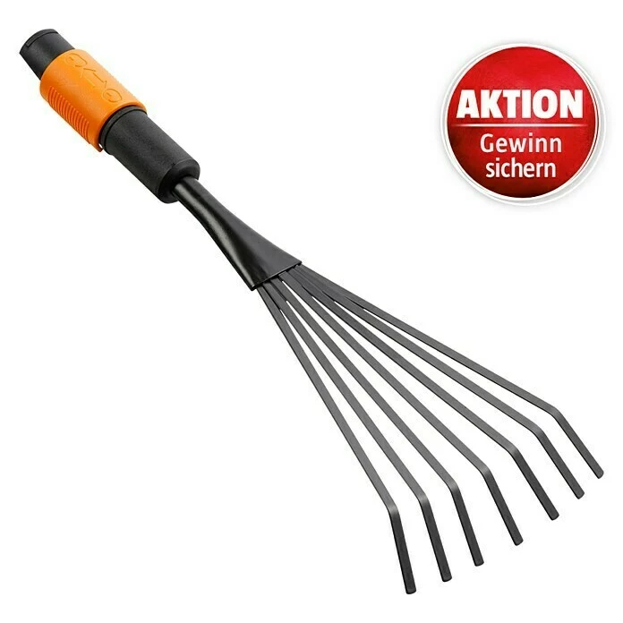 BAUHAUS Fiskars QuikFit Fächerbesen Arbeitsbreite: 12 Cm, Anzahl Zinken: 7 1 BAUHAUS Fiskars QuikFit Fächerbesen Arbeitsbreite: 12 Cm, Anzahl Zinken: 7