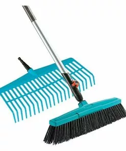 BAUHAUS Gardena Combisystem Rasenrechen & Besen 3 -tlg., Arbeitsbreite: 43 Cm