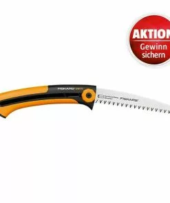 BAUHAUS Fiskars Handsäge Xtract SW73 Länge: 22,5 Cm, Typ Zahnung: Grob, Geeignet Für: Frisches Holz