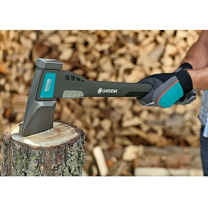 BAUHAUS Gardena Spaltaxt 2800 S Länge: 70 Cm, Kuhfußstiel 2 BAUHAUS Gardena Spaltaxt 2800 S Länge: 70 Cm, Kuhfußstiel – Bild 2