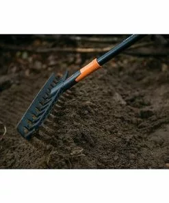 BAUHAUS Fiskars Solid Gartenrechen Universal Arbeitsbreite: 41 Cm, Anzahl Zinken: 12, Langstiel -Rasenmäher Verkäufe 12 1861