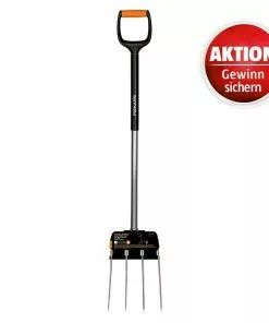 BAUHAUS Fiskars Xact Dunggabel Arbeitsbreite: 18,5 Cm, Anzahl Zinken: 4, Langstiel