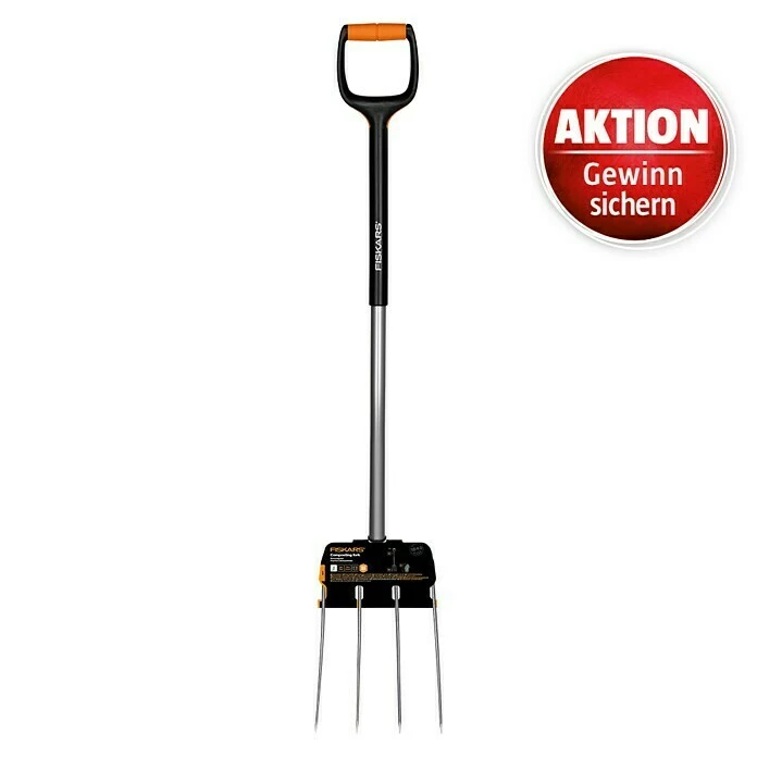 BAUHAUS Fiskars Xact Dunggabel Arbeitsbreite: 18,5 Cm, Anzahl Zinken: 4, Langstiel 1 BAUHAUS Fiskars Xact Dunggabel Arbeitsbreite: 18,5 Cm, Anzahl Zinken: 4, Langstiel