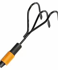 BAUHAUS Fiskars QuikFit Gartenkralle Arbeitsbreite: 12,5 Cm, Anzahl Zinken: 3