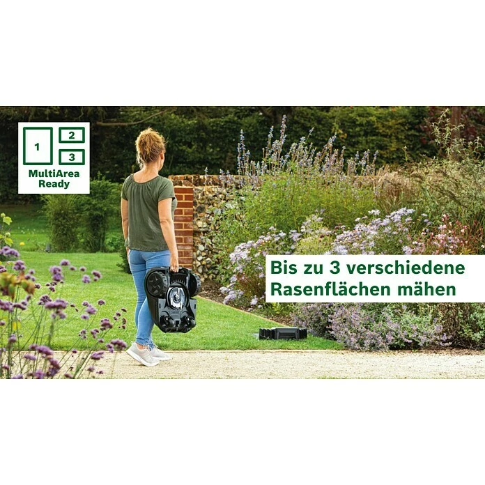 BAUHAUS Bosch Mähroboter Indego S 500 18 V, 2,5 Ah, Max. Flächenempfehlung: 500 M² 6 BAUHAUS Bosch Mähroboter Indego S 500 18 V, 2,5 Ah, Max. Flächenempfehlung: 500 M² – Bild 6