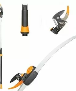 BAUHAUS Fiskars Teleskop-Schneidgiraffe UPX86 & BaumsØƒ¤ge Mit Teleskopstiel, Schneidsystem: Bypass, Max. Aststärke: 32 Mm -Rasenmäher Verkäufe 12 2302