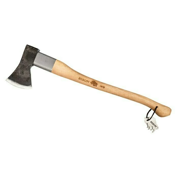 BAUHAUS Bison 1879 Universalaxt 1.250 G, 700 Mm, Handgeschmiedet 1 BAUHAUS Bison 1879 Universalaxt 1.250 G, 700 Mm, Handgeschmiedet