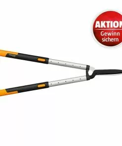 BAUHAUS Fiskars Smartfit Teleskop-Heckenschere HS86 Verstellbar: 68 - 93 Cm, Antihaftbeschichtet
