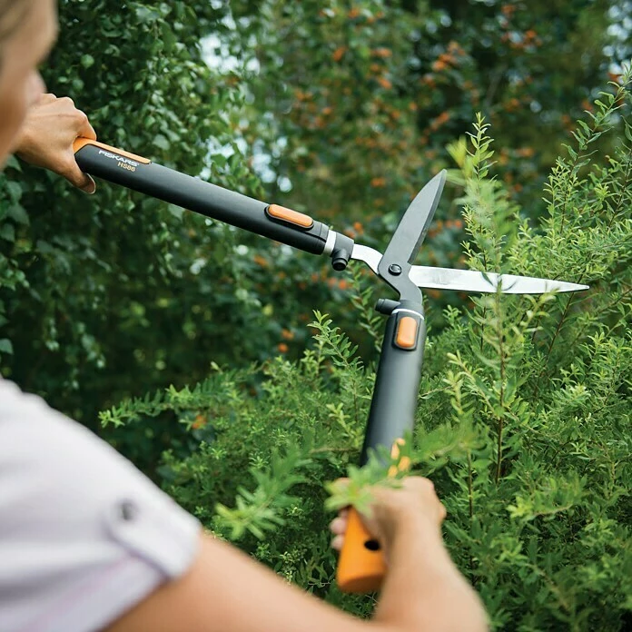 BAUHAUS Fiskars Smartfit Teleskop-Heckenschere HS86 Verstellbar: 68 - 93 Cm, Antihaftbeschichtet 6 BAUHAUS Fiskars Smartfit Teleskop-Heckenschere HS86 Verstellbar: 68 - 93 Cm, Antihaftbeschichtet – Bild 6