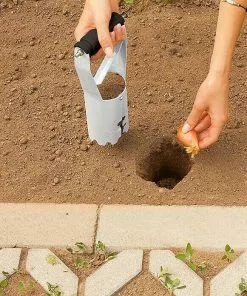 BAUHAUS Gardol Hand-Blumenzwiebelpflanzer 80 Mm, Schwarz/Silber -Rasenmäher Verkäufe 12 2572