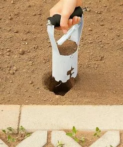 BAUHAUS Gardol Hand-Blumenzwiebelpflanzer 80 Mm, Schwarz/Silber -Rasenmäher Verkäufe 12 2573