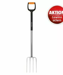 BAUHAUS Fiskars Xact Spatengabel Arbeitsbreite: 19 Cm, Anzahl Zinken: 4, Langstiel