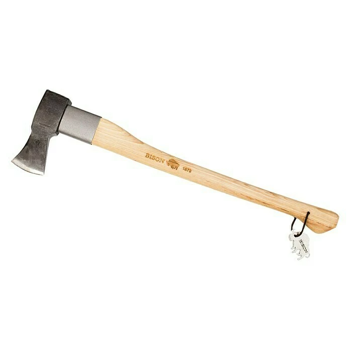 BAUHAUS Bison 1879 Schwere Spaltaxt 2.200 G, 800 Mm, Handgeschmiedet 1 BAUHAUS Bison 1879 Schwere Spaltaxt 2.200 G, 800 Mm, Handgeschmiedet