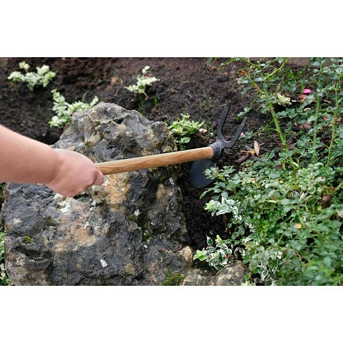 BAUHAUS Gardol Doppelhacke 2, Herzblatt, Kurzstiel 3 BAUHAUS Gardol Doppelhacke 2, Herzblatt, Kurzstiel – Bild 3