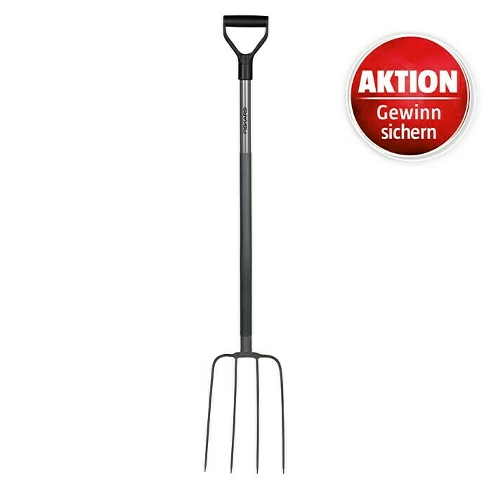 BAUHAUS Fiskars Ergonomic Dunggabel Arbeitsbreite: 22 Cm, Anzahl Zinken: 4, Langstiel 1 BAUHAUS Fiskars Ergonomic Dunggabel Arbeitsbreite: 22 Cm, Anzahl Zinken: 4, Langstiel