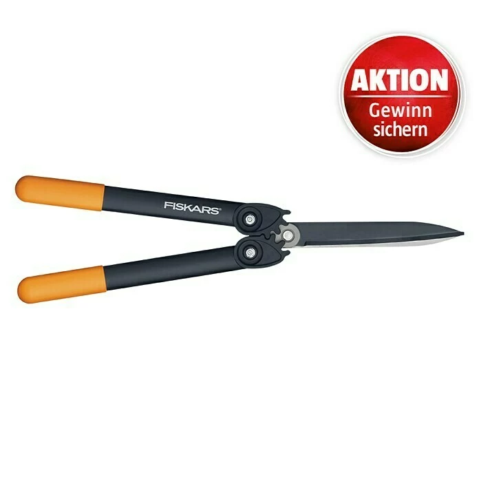 BAUHAUS Fiskars PowerGear Getriebe-Heckenschere HS72 Länge: 57 Cm, Klingenbeschichtung: Antihaftbeschichtet 1 BAUHAUS Fiskars PowerGear Getriebe-Heckenschere HS72 Länge: 57 Cm, Klingenbeschichtung: Antihaftbeschichtet