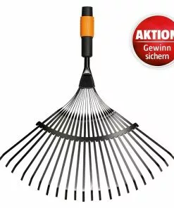 BAUHAUS Fiskars QuikFit Laubbesen Arbeitsbreite: 43 Cm, Anzahl Zinken: 20