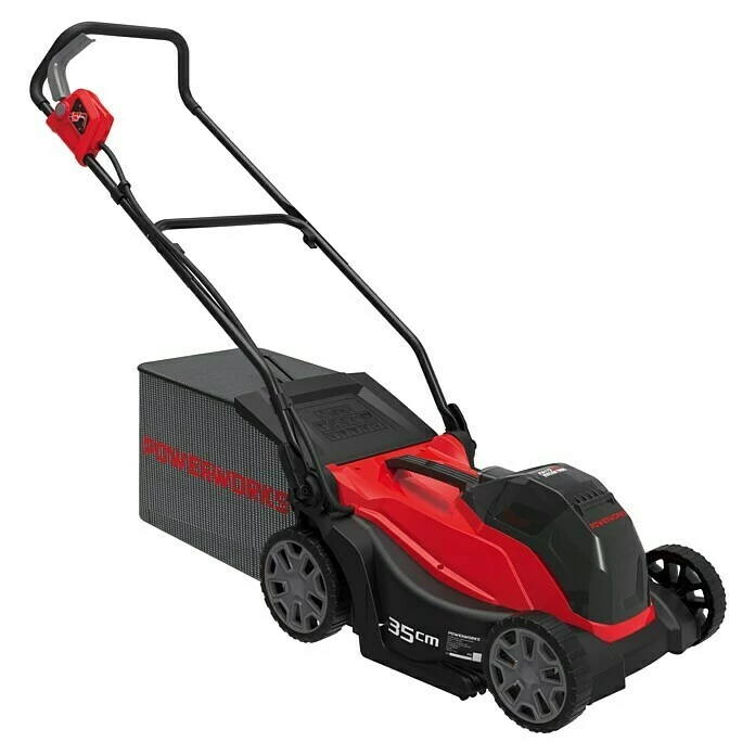 BAUHAUS Powerworks Akku-Rasenmäher P48LM35 48 V, Ohne Akku, Schnittbreite: 35 Cm 1 BAUHAUS Powerworks Akku-Rasenmäher P48LM35 48 V, Ohne Akku, Schnittbreite: 35 Cm