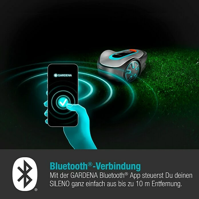BAUHAUS Gardena Mähroboter Sileno Minimo 500 18 V, 2,1 Ah, Max. Flächenempfehlung: 500 M² 5 BAUHAUS Gardena Mähroboter Sileno Minimo 500 18 V, 2,1 Ah, Max. Flächenempfehlung: 500 M² – Bild 5