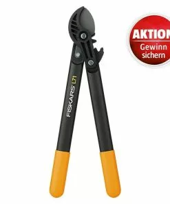 BAUHAUS Fiskars PowerGear Getriebe-Astschere L71 Amboss, Max. Aststärke: 38 Mm
