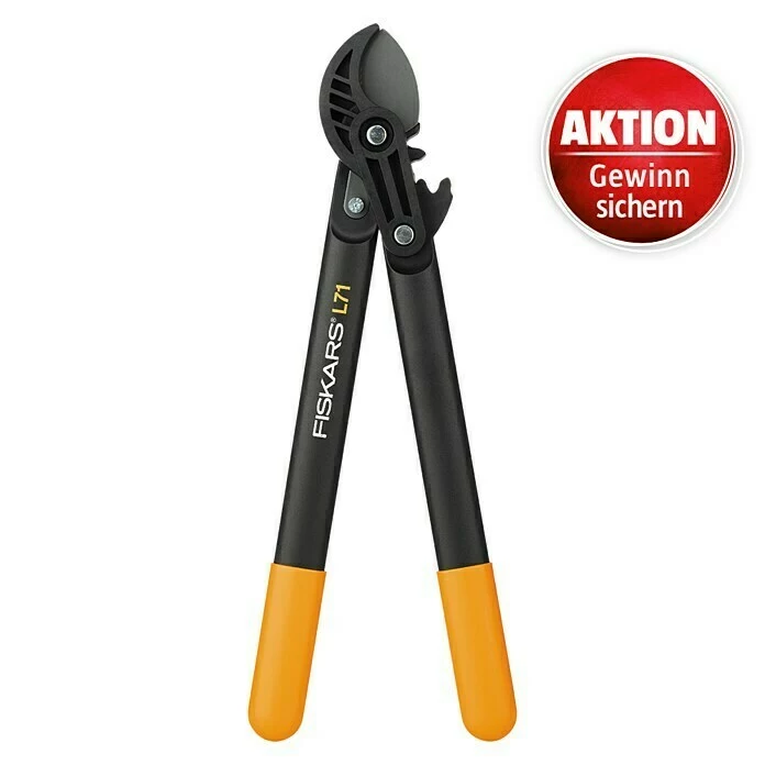 BAUHAUS Fiskars PowerGear Getriebe-Astschere L71 Amboss, Max. Aststärke: 38 Mm 1 BAUHAUS Fiskars PowerGear Getriebe-Astschere L71 Amboss, Max. Aststärke: 38 Mm