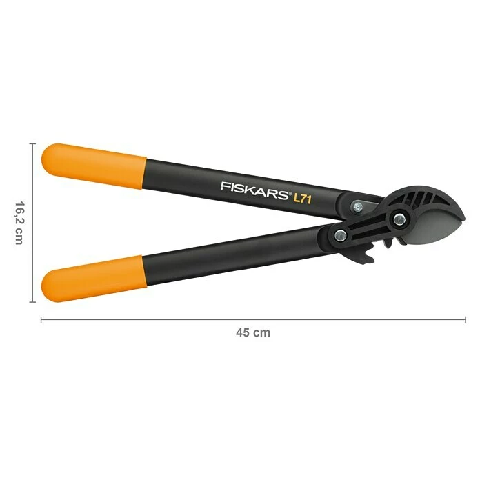 BAUHAUS Fiskars PowerGear Getriebe-Astschere L71 Amboss, Max. Aststärke: 38 Mm 5 BAUHAUS Fiskars PowerGear Getriebe-Astschere L71 Amboss, Max. Aststärke: 38 Mm – Bild 5