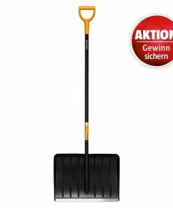 BAUHAUS Fiskars Solid Schneeschieber Breite: 54 Cm, Langstiel