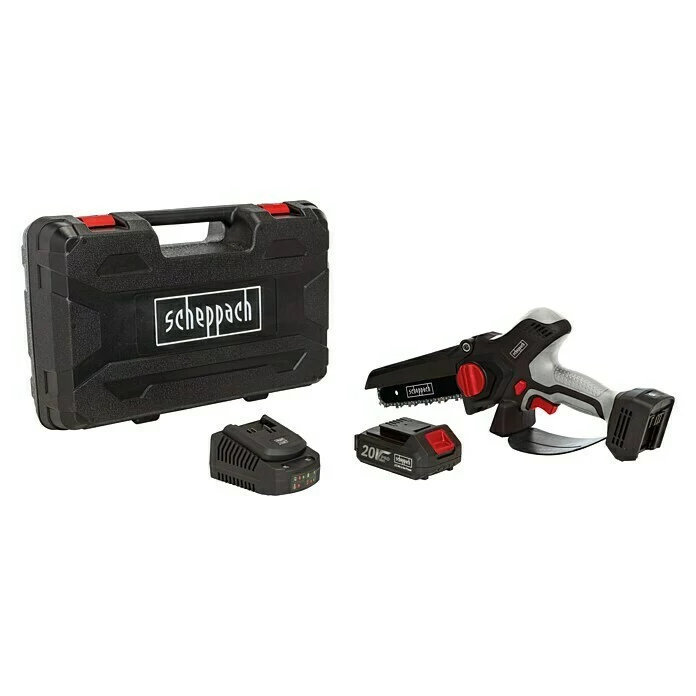 BAUHAUS Scheppach Akku-Kettensäge PCS6-20PROS 20 V, Li-Ionen, 1 Akku 1 BAUHAUS Scheppach Akku-Kettensäge PCS6-20PROS 20 V, Li-Ionen, 1 Akku