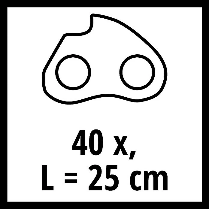 BAUHAUS Einhell Power X-Change Sägekette Passend Für: Alle Einhell Kettensägen, Treibglieder: 40 Stk. 2 BAUHAUS Einhell Power X-Change Sägekette Passend Für: Alle Einhell Kettensägen, Treibglieder: 40 Stk. – Bild 2