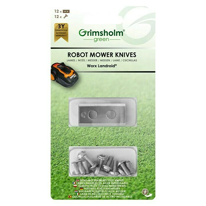 BAUHAUS Grimsholm Green Ersatzmesser 12 Stk. 1 BAUHAUS Grimsholm Green Ersatzmesser 12 Stk.