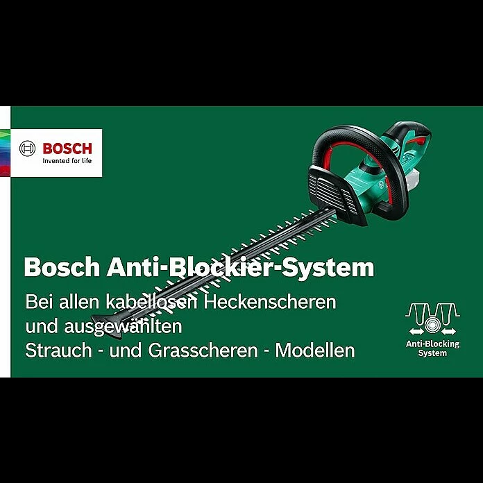 BAUHAUS Bosch 18 V Power For All Akku-Heckenschere UniversalHedgeCut 18V-55 18 V, Li-Ionen, 1 Akku, Schnittlänge: 50 Cm 4 BAUHAUS Bosch 18 V Power For All Akku-Heckenschere UniversalHedgeCut 18V-55 18 V, Li-Ionen, 1 Akku, Schnittlänge: 50 Cm – Bild 4