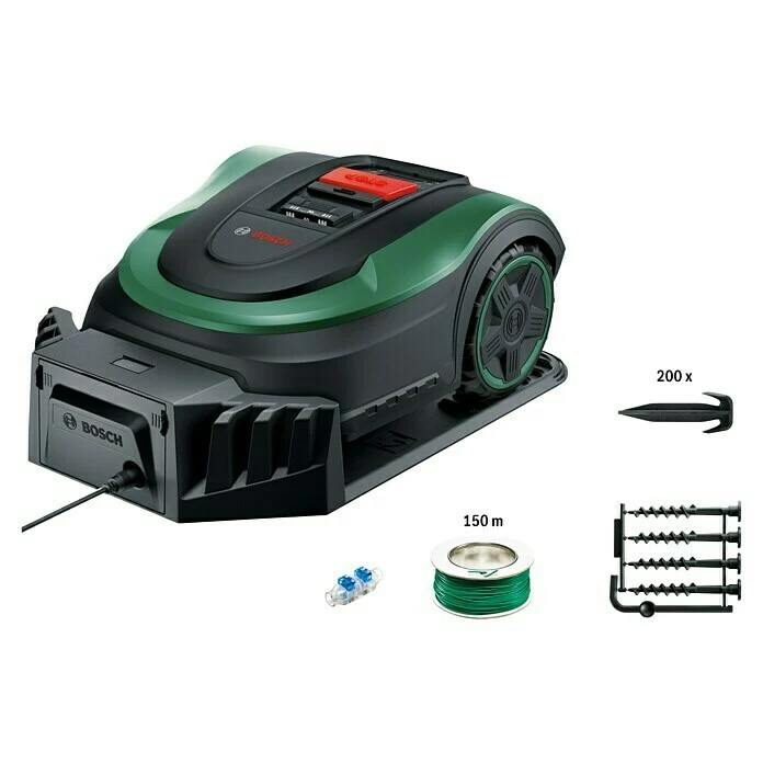 BAUHAUS Bosch Mähroboter Indego S+ 500 18 V, 2,5 Ah, Max. Flächenempfehlung: 500 M² 1 BAUHAUS Bosch Mähroboter Indego S+ 500 18 V, 2,5 Ah, Max. Flächenempfehlung: 500 M²