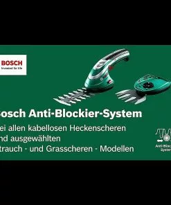 BAUHAUS Bosch Gras- & Strauchscheren-Set Isio 3,6 V, Li-Ionen, 1,5 Ah, 1 Akku, Messerbreite: 8 Cm, Akkulaufzeit: 50 Min -Rasenmäher Verkäufe 12 3862
