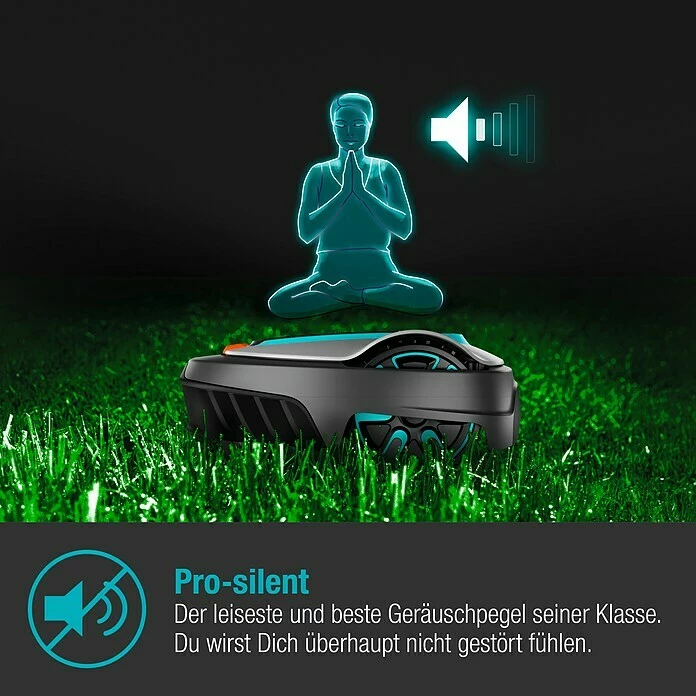 BAUHAUS Gardena Mähroboter SILENO City 600 18 V, 2 Ah, Max. Flächenempfehlung: 600 M² 5 BAUHAUS Gardena Mähroboter SILENO City 600 18 V, 2 Ah, Max. Flächenempfehlung: 600 M² – Bild 5