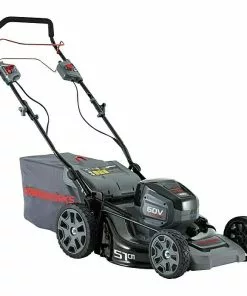 BAUHAUS Powerworks Akku-Rasenmäher PD60LM51SPK4 60 V, Li-Ionen, 4 Ah, 1 Akku, Schnittbreite: 51 Cm