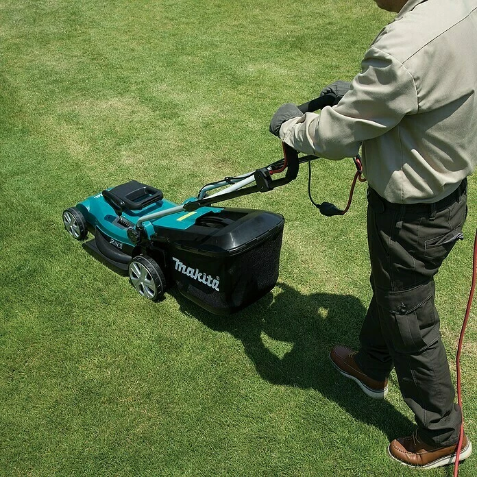 BAUHAUS Makita Elektro-Rasenmäher ELM4120 1.600 W, Schnittbreite: 41 Cm 2 BAUHAUS Makita Elektro-Rasenmäher ELM4120 1.600 W, Schnittbreite: 41 Cm – Bild 2